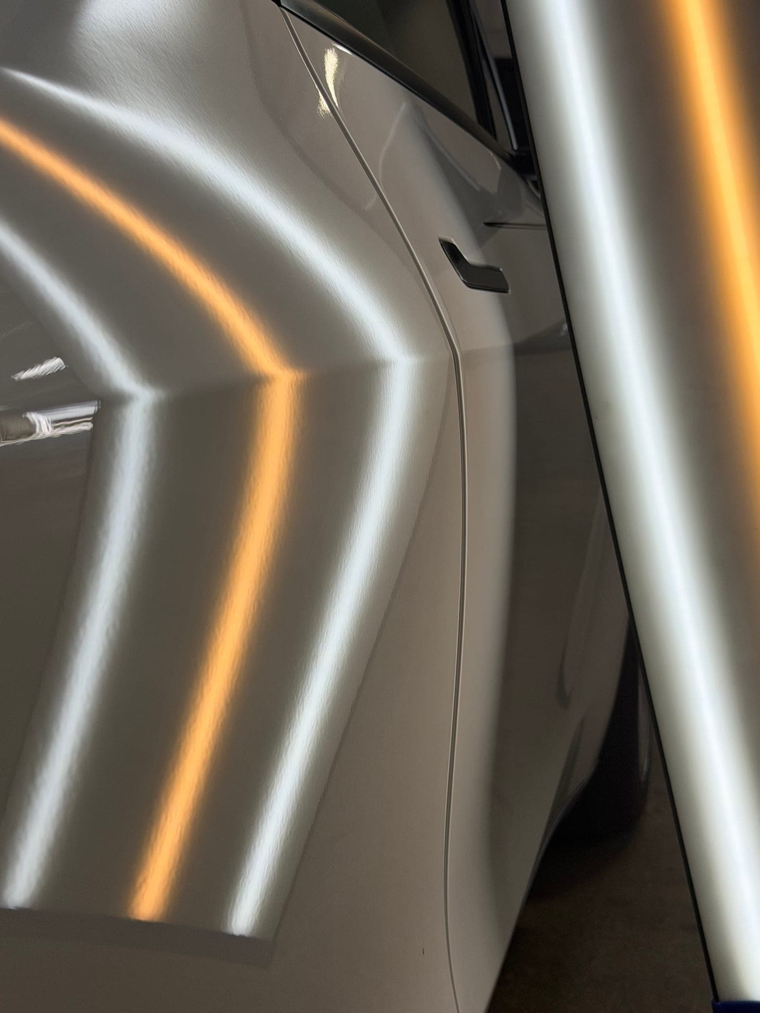 After: Body Line Crease on Sedan