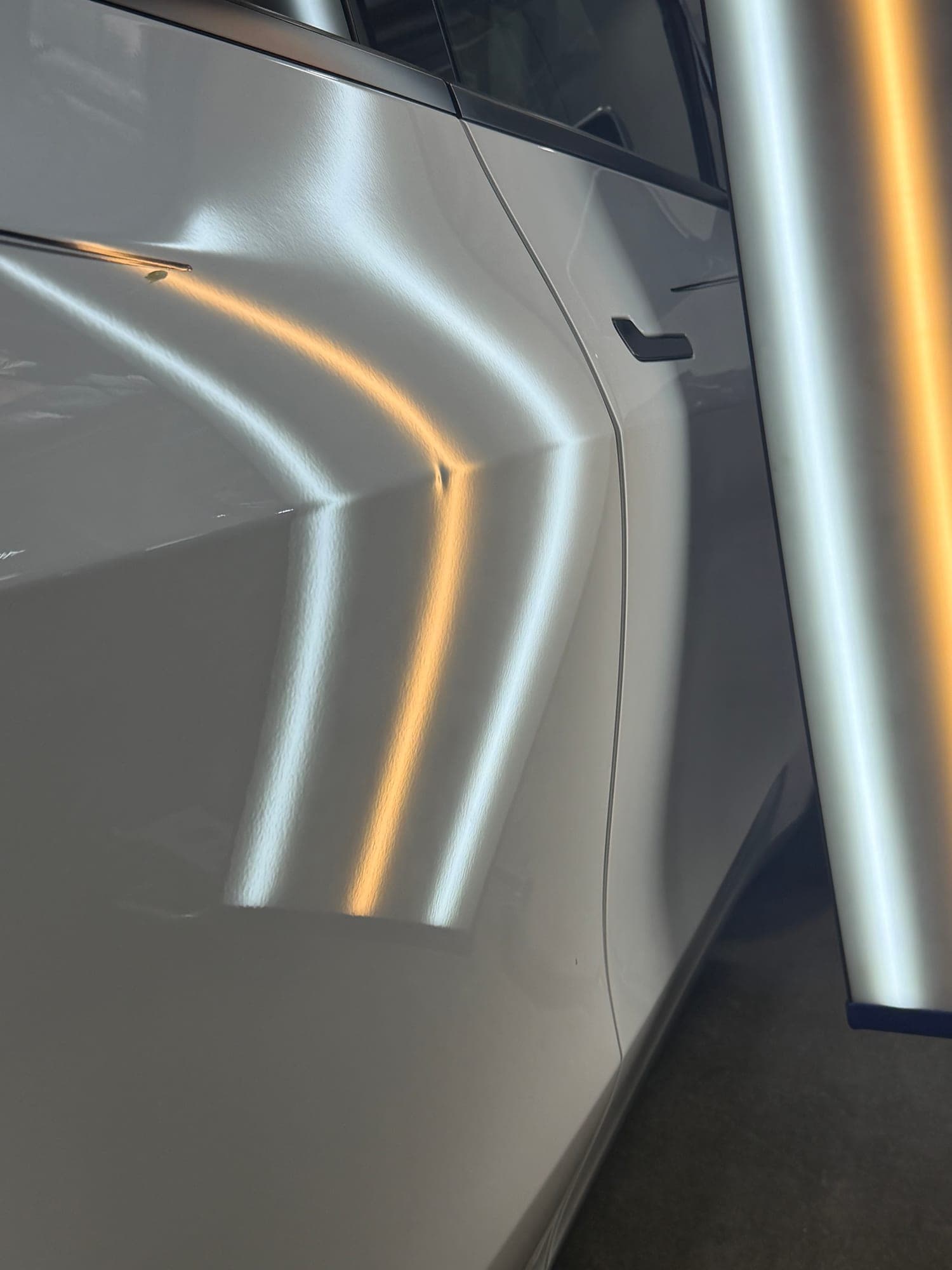 Before: Body Line Crease on Sedan