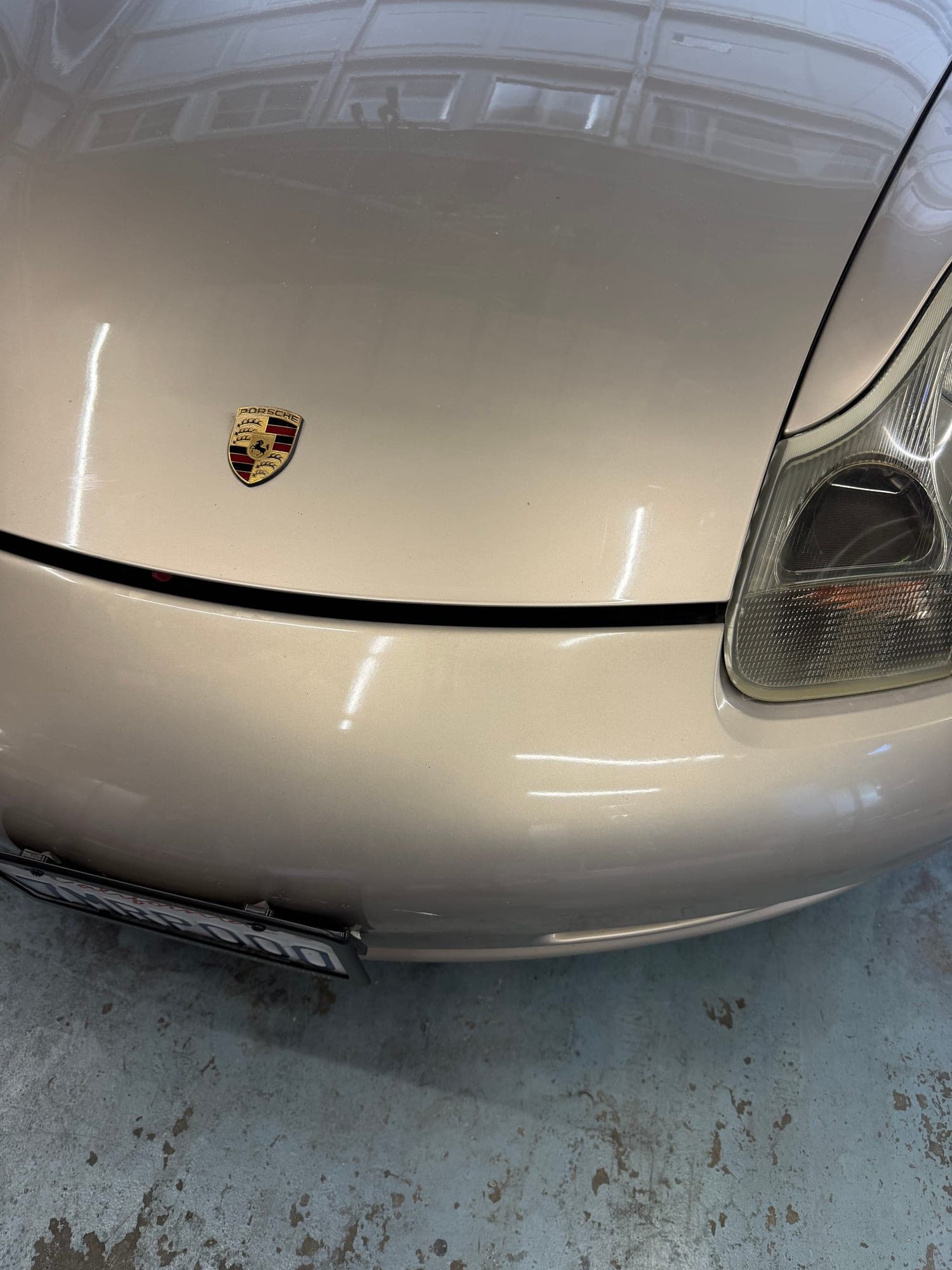 After: Hood Dent on Sedan