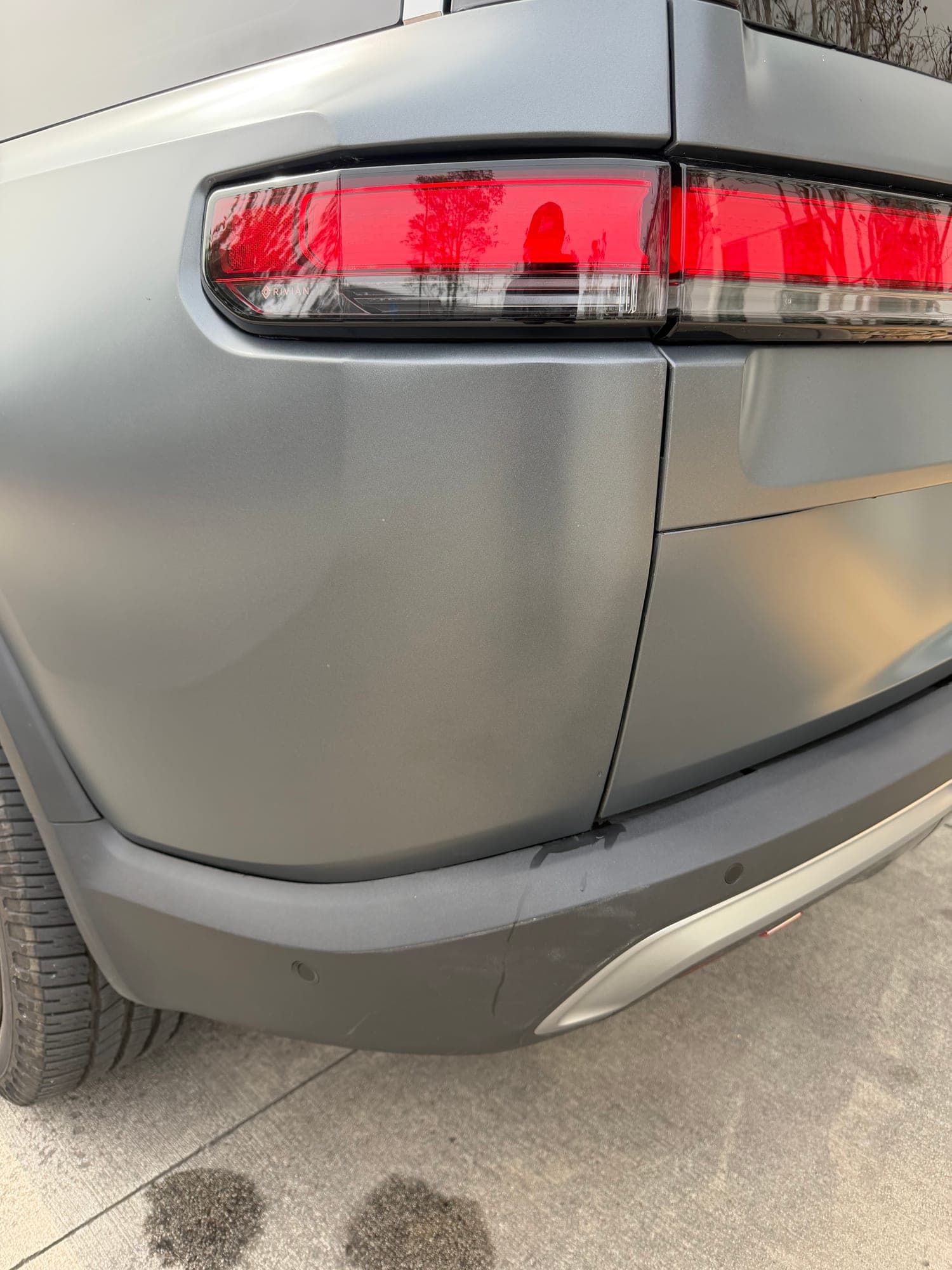 After: Panel Damage on Rivian
