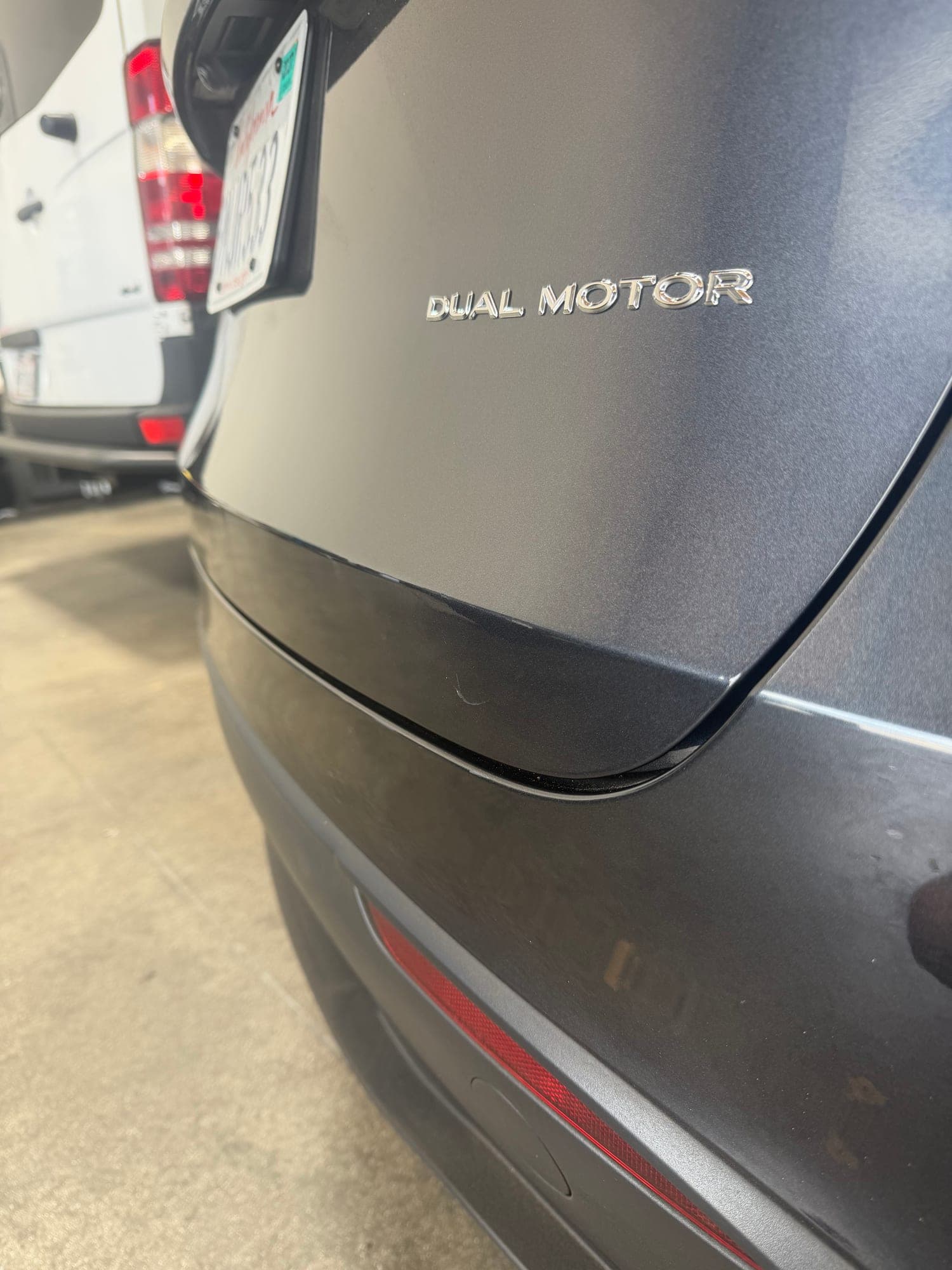 After: Trunk Dent on SUV